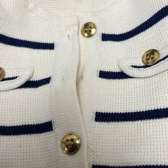 J.Crew Girls' Emilie sweater lady jacket in stripe - Picture 4 of 4